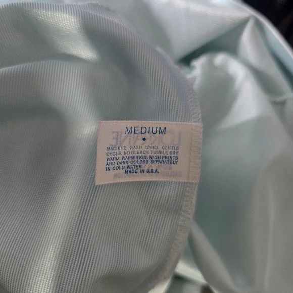 Lorraine 1970s Vintage Baby Blue Satin Lace Nightgown Robe Set Medium